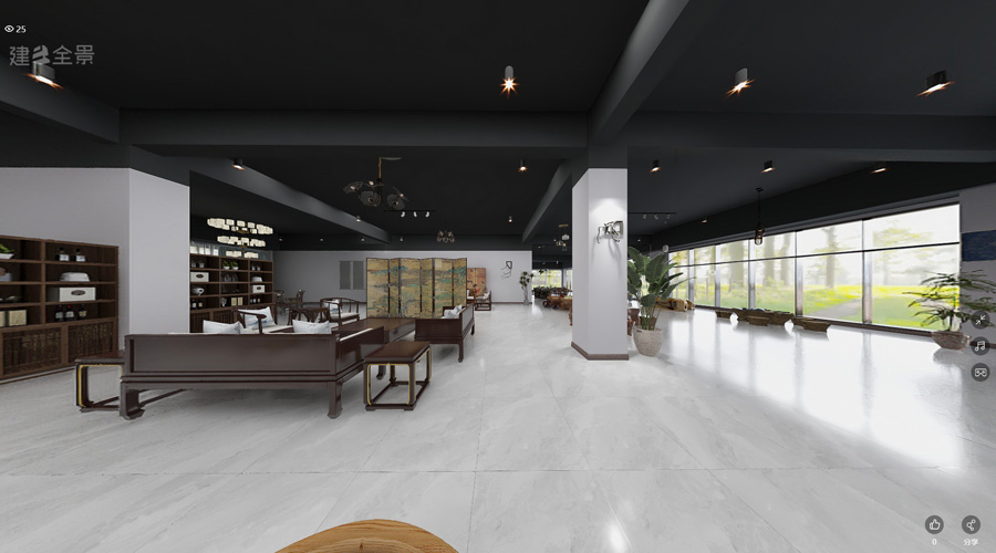 茶臺(tái)展廳360°全景案例